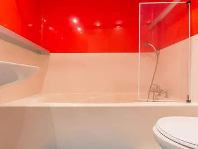 Salle de bains dans l'établissement Studio confortable pour 5 pers, proche centre station - FR-1-346-449