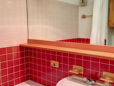 Salle de bains dans l'établissement Duplex lumineux skis aux pieds avec balcon - FR-1-346-438