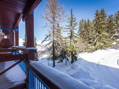 L'établissement Studio rénové ski aux pieds, balcon, WiFi - FR-1-346-512 en hiver