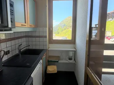 Vue générale sur la montagne ou vue sur la montagne depuis l'appartement