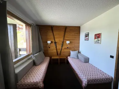 Un ou plusieurs lits dans un hébergement de l'établissement Résidence Agate - Studio divisible fonctionnel · Au pied des pistes · Vue vallée MAE-2634