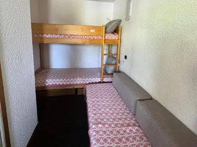 Un ou plusieurs lits dans un hébergement de l'établissement Résidence Agate - Studio divisible fonctionnel · Au pied des pistes · Vue vallée MAE-2634