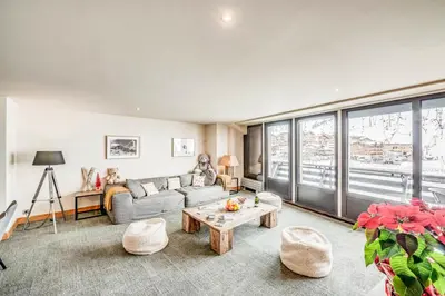 Coin salon dans l'établissement Résidence Palafour - Appartements «Palafour Lodges» MAE-0144