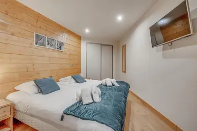 Un ou plusieurs lits dans un hébergement de l'établissement Résidence Palafour - Appartements « Palafour Lodges» MAE-0154