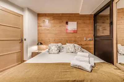 Un ou plusieurs lits dans un hébergement de l'établissement Résidence Palafour - Appartements «Palafour Lodges» MAE-0164