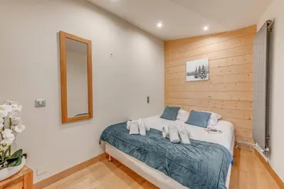 Un ou plusieurs lits dans un hébergement de l'établissement Résidence Palafour - Appartements «Palafour Lodges» MAE-0174