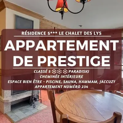 ARC 1950 - Suite de Prestige - Cheminée intérieur