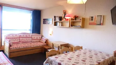 Un ou plusieurs lits dans un hébergement de l'établissement Résidence Nova - Appartement 2 pièces 6 personnes proche des pistes, des commerces, de la garderie et de l'ESF au centre de la station d’Arc 1800 MAE-1896