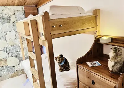 Un ou plusieurs lits dans un hébergement de l'établissement Résidence Le Cafetan - CHARMANT APPARTEMENT AU COEUR DES CHARTREUX MAE-5752