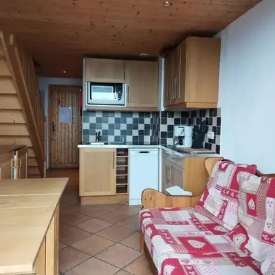 Résidence Vogel - Chaleureux duplex pour 4 personnes avec une très belle vue sur la vallée dans le village de Charmettoger à Arc 1800 MAE-2129