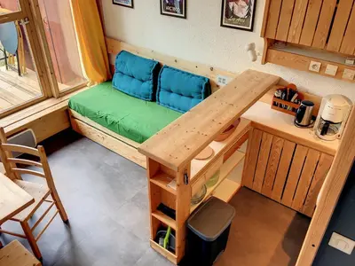 Plan de l'établissement Duplex rénové 4 pers. proche pistes avec balcon sud - FR-1-346-515