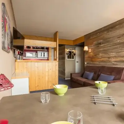 Appartement ski aux pieds avec balcon et wifi - FR-1-346-440