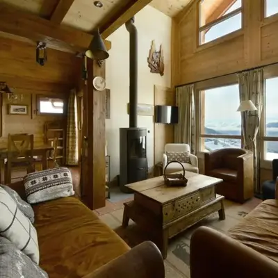 Chalet De Bellecote - Chalet de charme type savoyard 9 personnes à Vallandry situé dans un quartier calme avec accès direct aux pistes MAE-1996