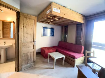 Coin salon dans l'établissement Résidence Curling A2 - Appartement au centre du Val Claret MAE-4064