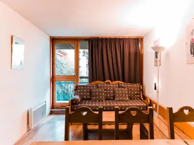 Coin salon dans l'établissement Résidence Nova - Appartement 2 pièces 6 personnes proche des pistes, des commerces, de la garderie et de l'ESF au centre de la station d’Arc 1800 MAE-6558