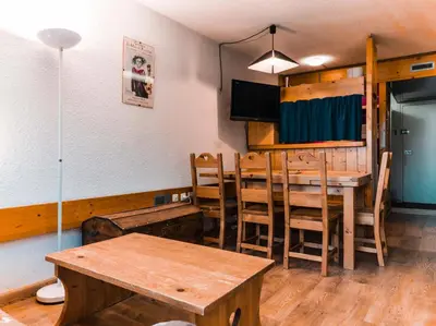 Cuisine ou kitchenette dans l'établissement Résidence Nova - Appartement 2 pièces 6 personnes proche des pistes, des commerces, de la garderie et de l'ESF au centre de la station d’Arc 1800 MAE-6558