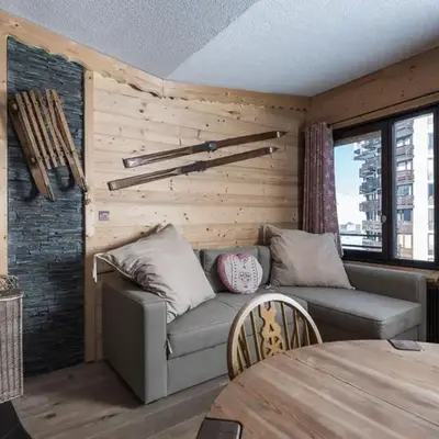 Confortable 2 pièces avec balcon à Tignes - FR-1-502-378