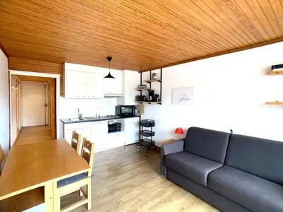 Cuisine ou kitchenette dans l'établissement Studio cabine rénové avec balcon - Animaux acceptés - FR-1-502-384