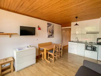 Cuisine ou kitchenette dans l'établissement Studio cabine rénové avec balcon - Animaux acceptés - FR-1-502-384