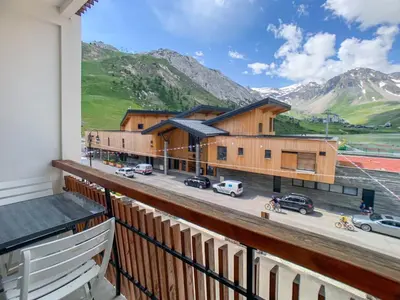 Vue générale sur la montagne ou vue sur la montagne depuis l'appartement