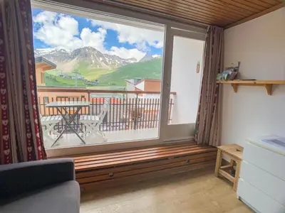 Vue générale sur la montagne ou vue sur la montagne depuis l'appartement
