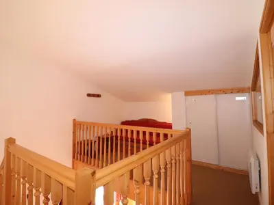 Un ou plusieurs lits dans un hébergement de l'établissement Duplex Rénové et Lumineux au Pied des Pistes, Balcon - FR-1-502-379