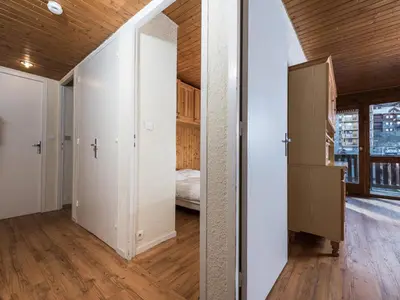 Un ou plusieurs lits dans un hébergement de l'établissement Appartement confort 6 pers, proche pistes, balcon à Tignes - FR-1-502-403