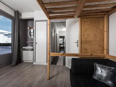 Plan de l'établissement Appartement lumineux, accès pistes, balcon, animaux admis - FR-1-502-411