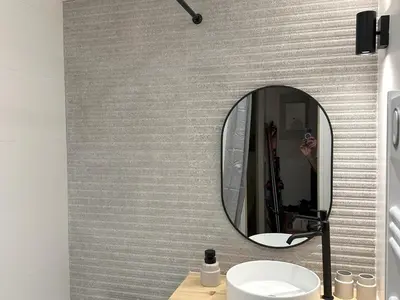 Salle de bains dans l'établissement Appartement confortable skis aux pieds avec balcon, 6 pers, Tignes - FR-1-502-398