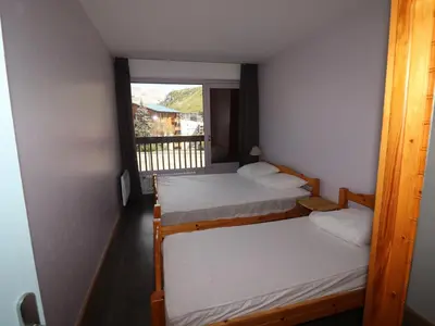Un ou plusieurs lits dans un hébergement de l'établissement Appartement 2 pièces lumineux à Tignes, proches pistes et commerces - FR-1-502-408