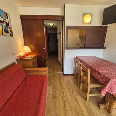 Studio 4 pers. pieds des pistes avec balcon à Tignes - FR-1-502-409