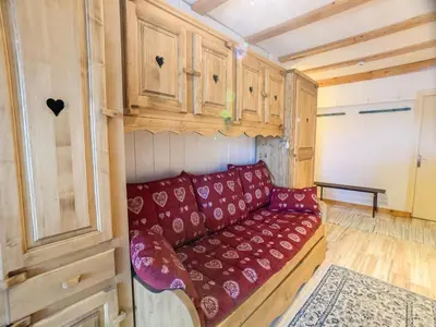 Coin salon dans l'établissement Appartement Confort 3 Pièces, Balcon, Animaux Admis, 8 Pers., Wifi, Pied des Pistes - FR-1-502-440