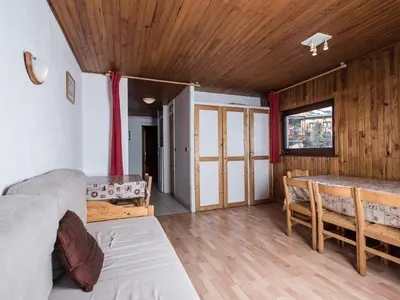 Un ou plusieurs lits dans un hébergement de l'établissement Tignes: Apt 8 pers, Animaux Acceptés, Balcon - FR-1-502-442