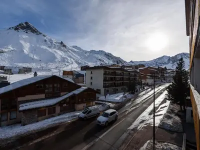 Vue générale sur la montagne ou vue sur la montagne depuis l'appartement