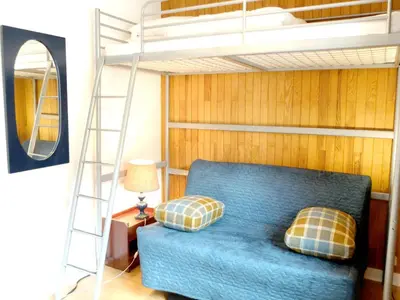 Coin salon dans l'établissement Confort Studio 3 Pers · Proche pistes · WIFI - FR-1-502-436