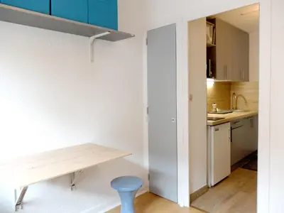 Cuisine ou kitchenette dans l'établissement Confort Studio 3 Pers · Proche pistes · WIFI - FR-1-502-436