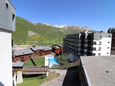 Vue générale sur la montagne ou vue sur la montagne depuis l'appartement
