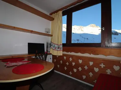 Vue générale sur la montagne ou vue sur la montagne depuis l'appartement