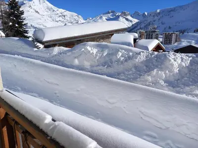L'établissement Studio Cabine à Tignes Le Lac avec Balcon et Casier à Skis - FR-1-502-452 en hiver
