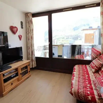 Studio Cabine à Tignes Le Lac avec Balcon et Casier à Skis - FR-1-502-452