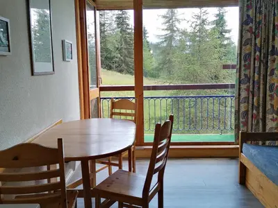 Balcon ou terrasse dans l'établissement Joli studio cabine rénové · 4 personnes · Balcon au sud/ouest - FR-1-346-390