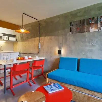 Studio confortable ski aux pieds