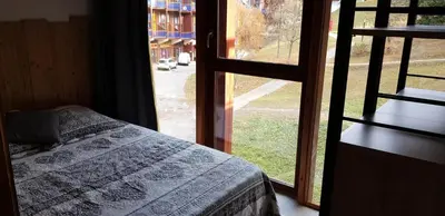 Un ou plusieurs lits dans un hébergement de l'établissement Résidence Aiguille Grive Bat Iii - Appartement 2 pièces 6 personnes en duplex, skis aux pieds, dans le village de Charmettoger à Arc 1800 MAE-1708