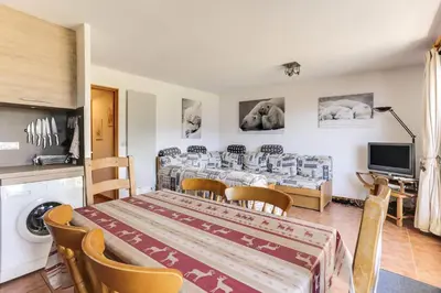Télévision ou salle de divertissement dans l'établissement Résidence Tetras - Appartement de charme 4 pièces 8 personnes à Vallandry proche des pistes MAE-1992