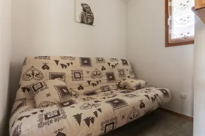 Un ou plusieurs lits dans un hébergement de l'établissement Résidence Tetras - Appartement de charme 4 pièces 8 personnes à Vallandry proche des pistes MAE-1992