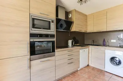 Cuisine ou kitchenette dans l'établissement Résidence Tetras - Appartement de charme 4 pièces 8 personnes à Vallandry proche des pistes MAE-1992