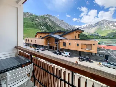 Vue générale sur la montagne ou vue sur la montagne depuis l'appartement