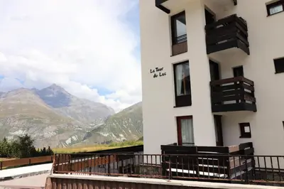 Vue générale sur la montagne ou vue sur la montagne depuis l'appartement