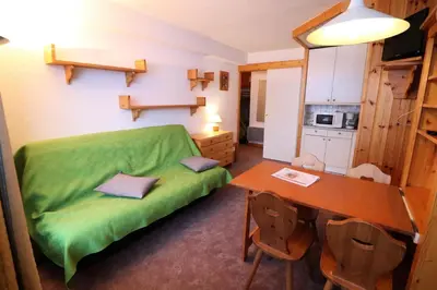 Cuisine ou kitchenette dans l'établissement Résidence Borsat - Studio lumineux·Au pieds des pistes·Balcon MAE-7464