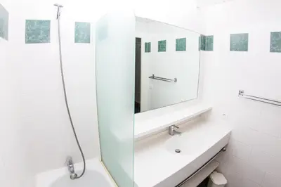 Salle de bains dans l'établissement Résidence Borsat - Studio lumineux·Au pieds des pistes·Balcon MAE-7464